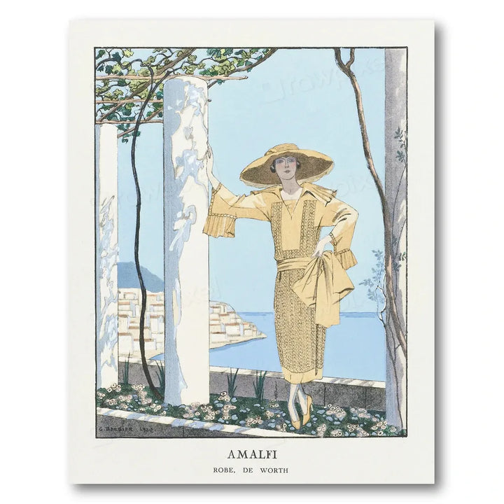 Amalfi Robe by Worth Art Print