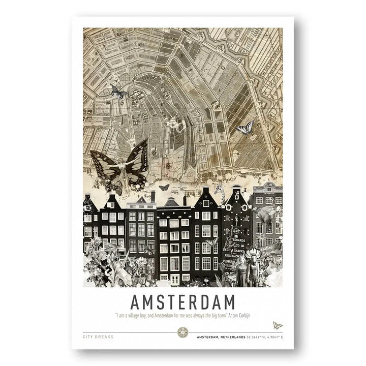 Amsterdam Word Art Print