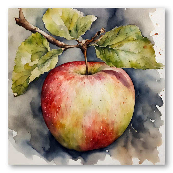 Apfel, Aquarell - watercolor painting Art Print By Ohkimiko