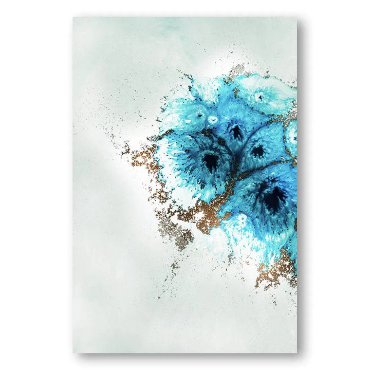 Aqua Aurora 1 Abstract Art Print By Petra Meikle de Vlas