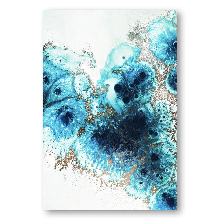 Aqua Aurora 2 Abstract Art Print By Petra Meikle de Vlas