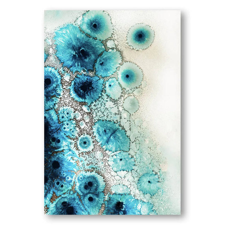 Aqua Aurora 3 Abstract Art Print By Petra Meikle de Vlas