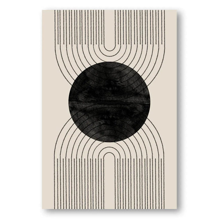 Black Circle Arches Art Print