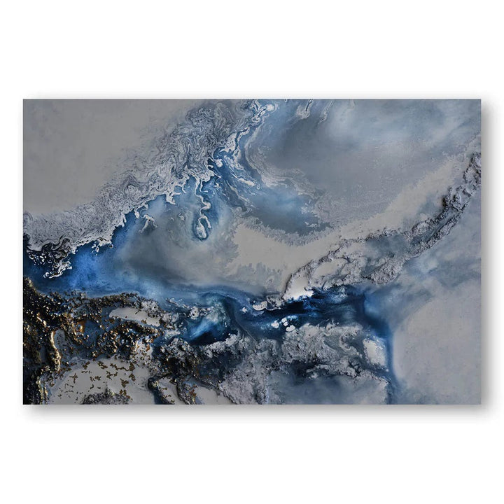 Arctic Waters Abstract Art Print By Petra Meikle de Vlas