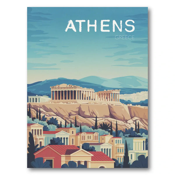 Athens Acropolis Vista Art Print