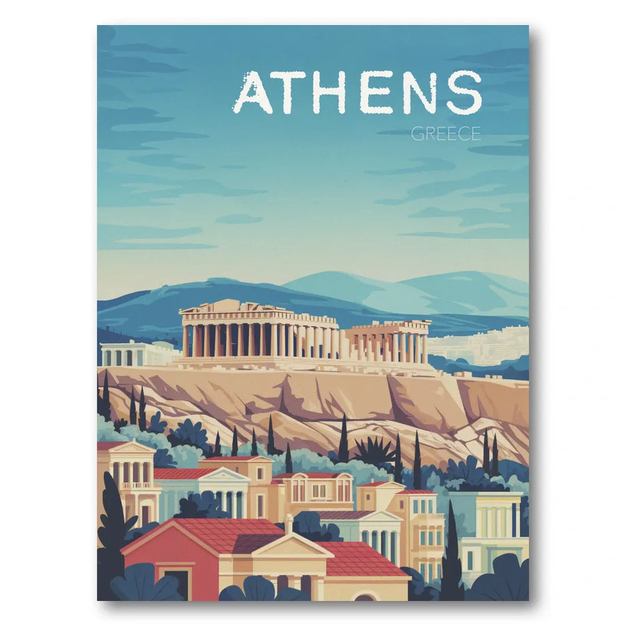 Athens Acropolis Vista Art Print