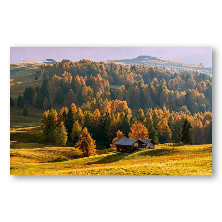 Autumn Cabin Serenity Photo Print