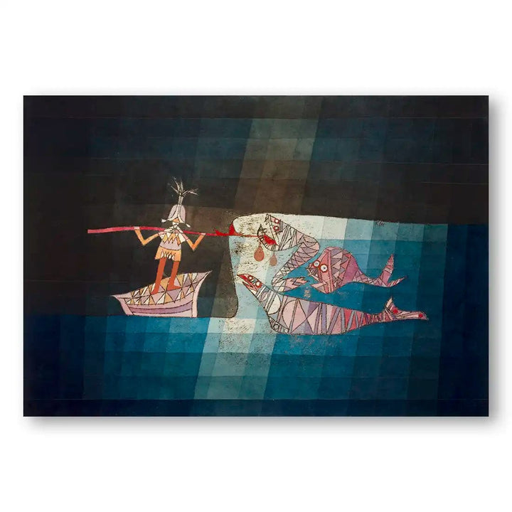 Battle Scene from "The Seafarers" Opera by Paul Klee Art Print