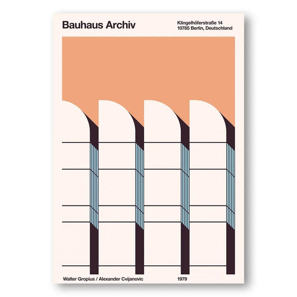 Bauhaus Archiv Columns Art Print