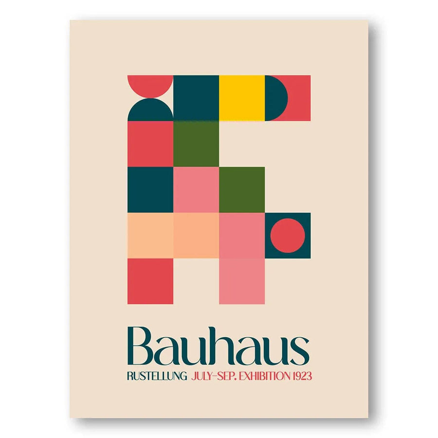 Bauhaus Geometric Exhibition Art Print