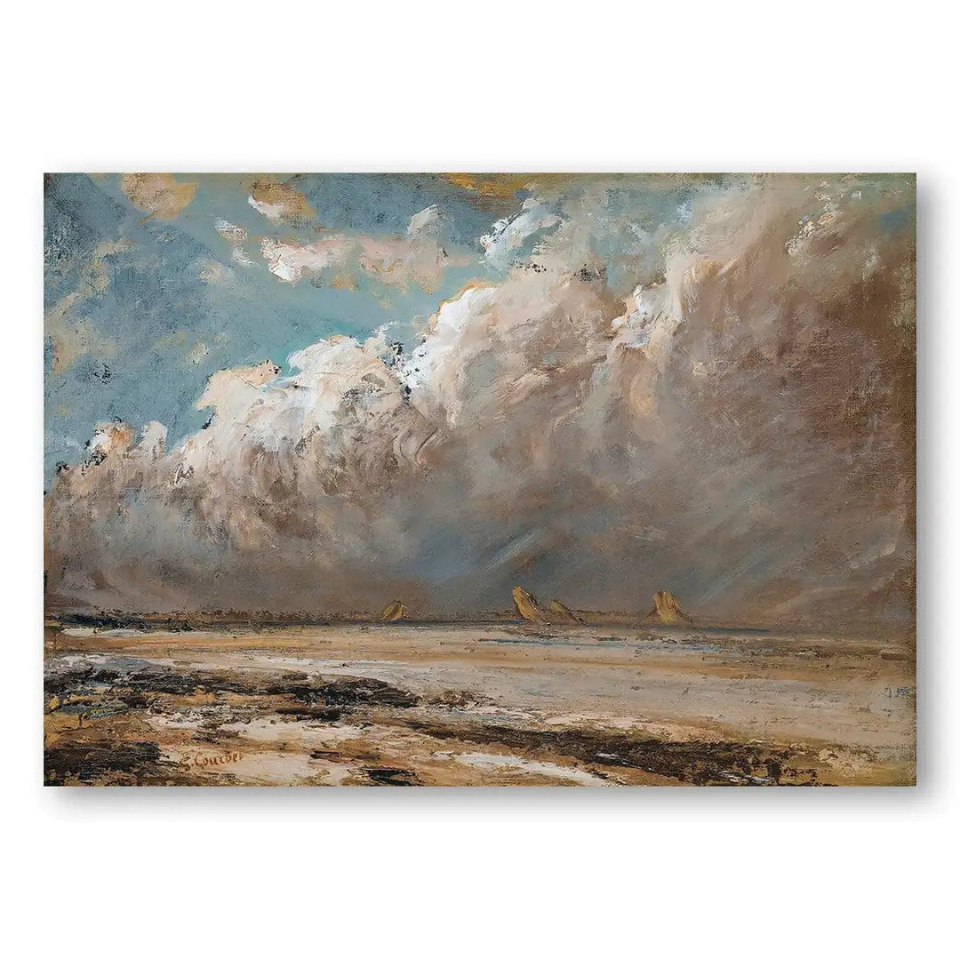 Beach at Normandy Art Print