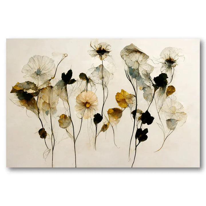 Delicate Transparent Blooms Art Print