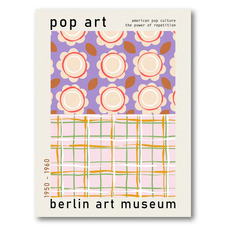 Floral Geometric Fusion Art Print