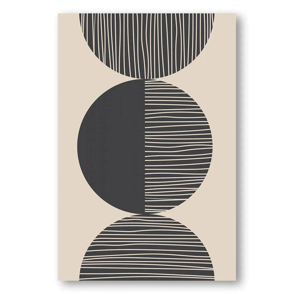 Striped Circle Formation Art Print