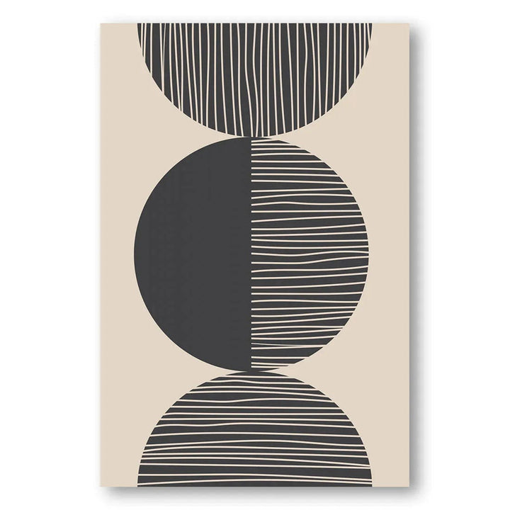 Striped Circle Formation Art Print