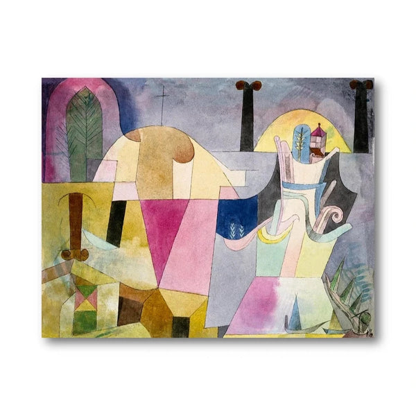 Abstract Landscape with Columns Art Print