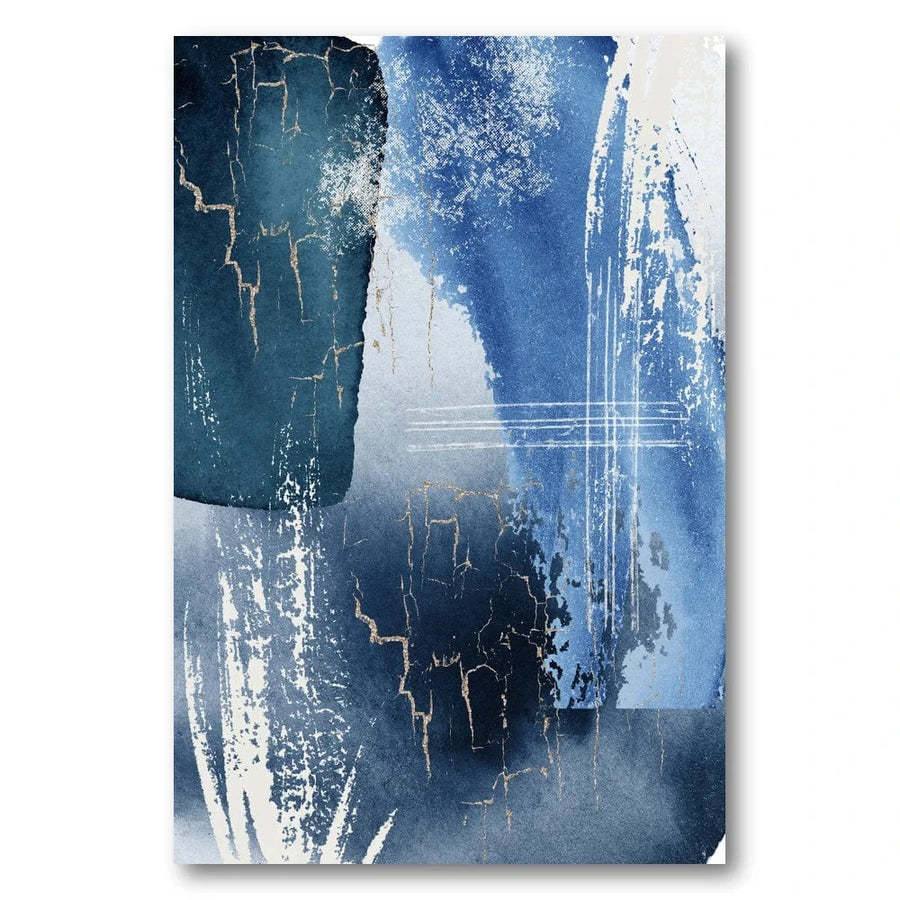 Abstract Blue Lagoon 1 Art Print