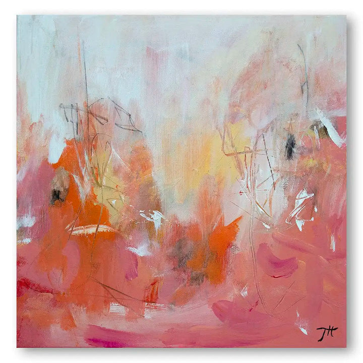 Blushing Abstract Art Print