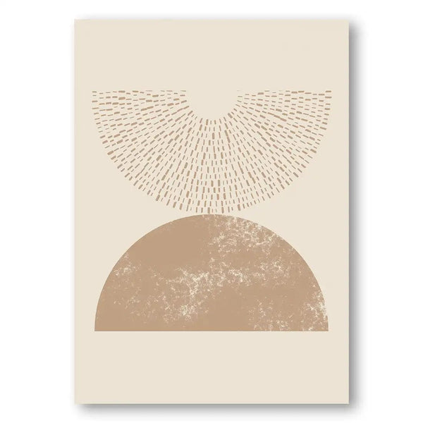 Boho Geometric Mid-Century Modern Art Print 1