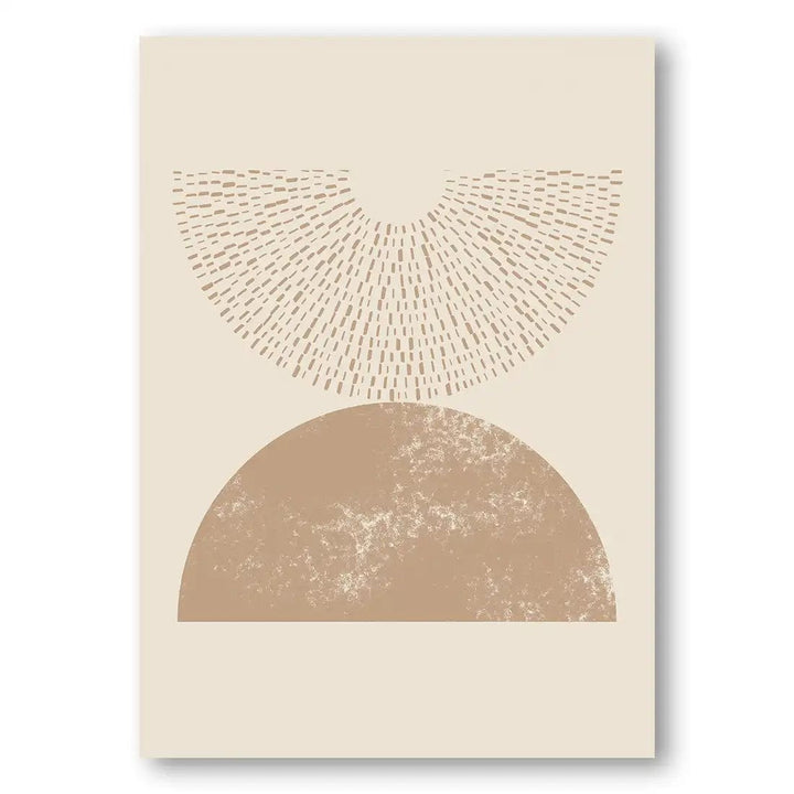 Boho Geometric Mid-Century Modern Art Print 1