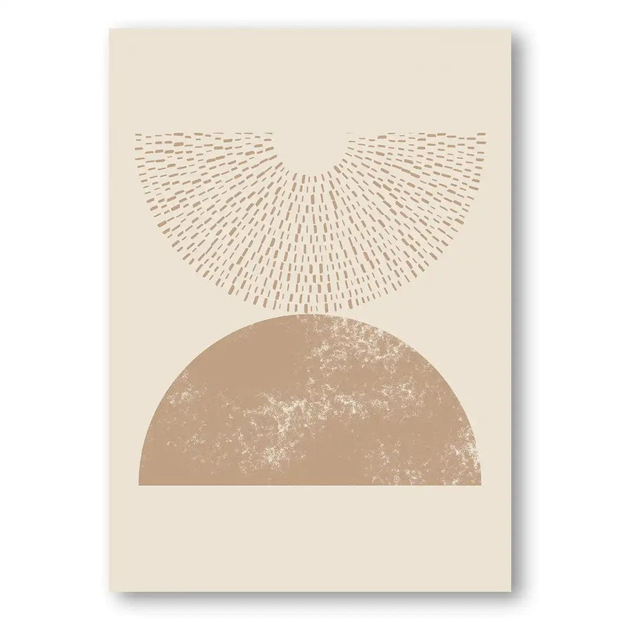 Boho Geometric Mid-Century Modern Art Print 1