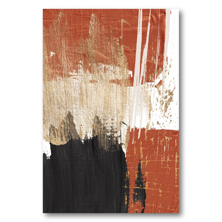 Bold Terracotta Abstract Art Print