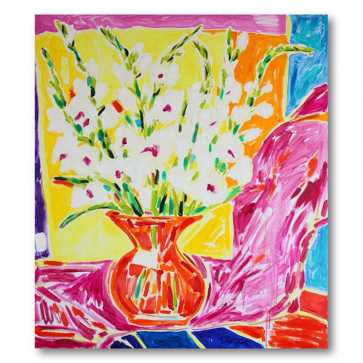 Vibrant Gladiolus Bouquet Art Print