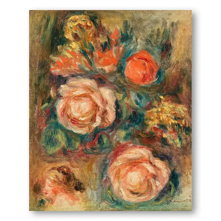 Bouquet of Roses by Renoir Still Life Vintage Art Print