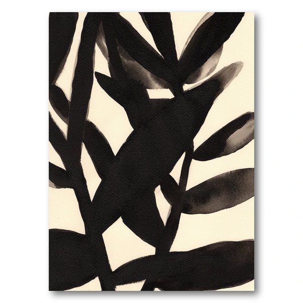 Branches in Black and Beige II Art Print