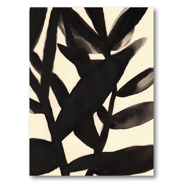 Branches in Black and Beige II Art Print