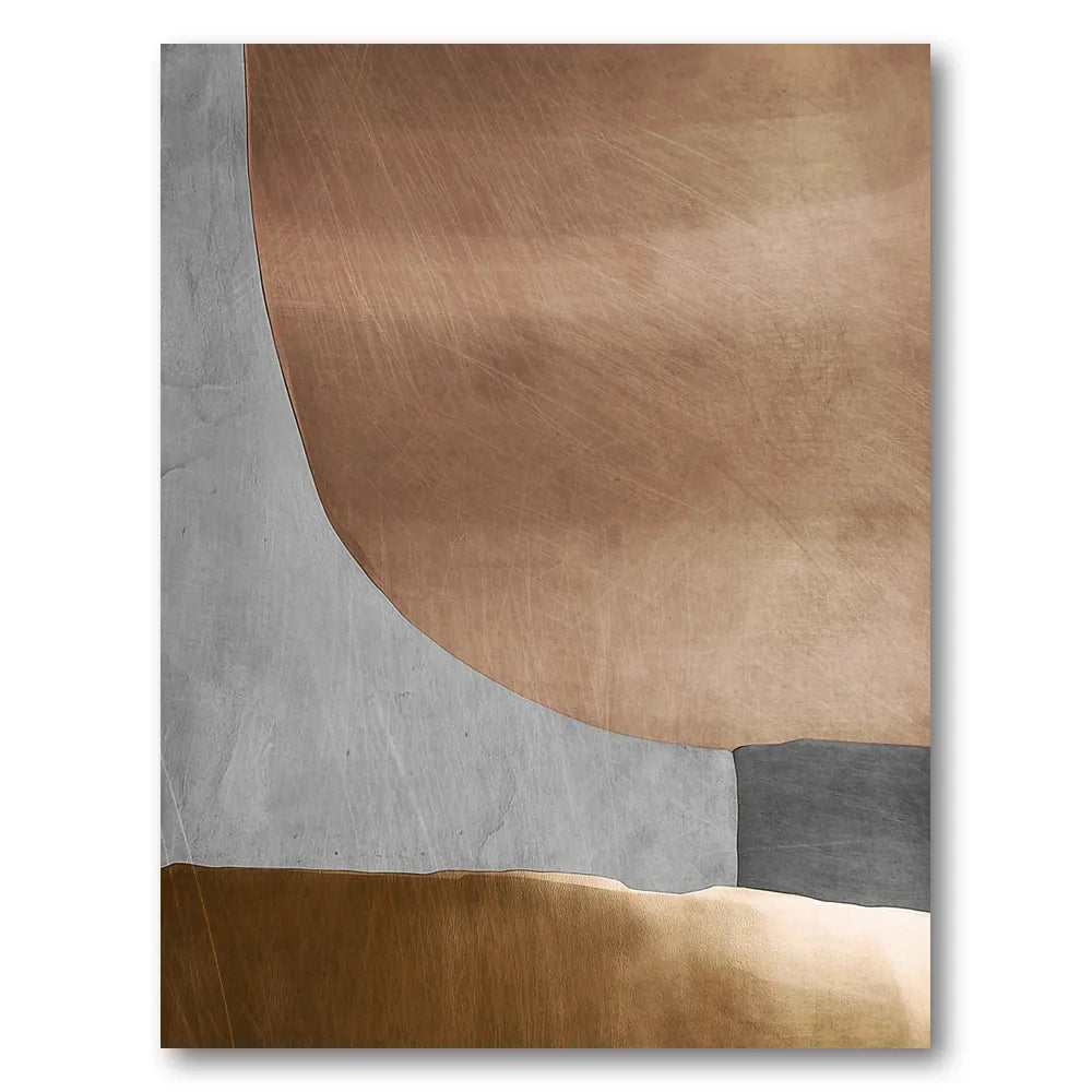 Brushed Copper Forms Art Print