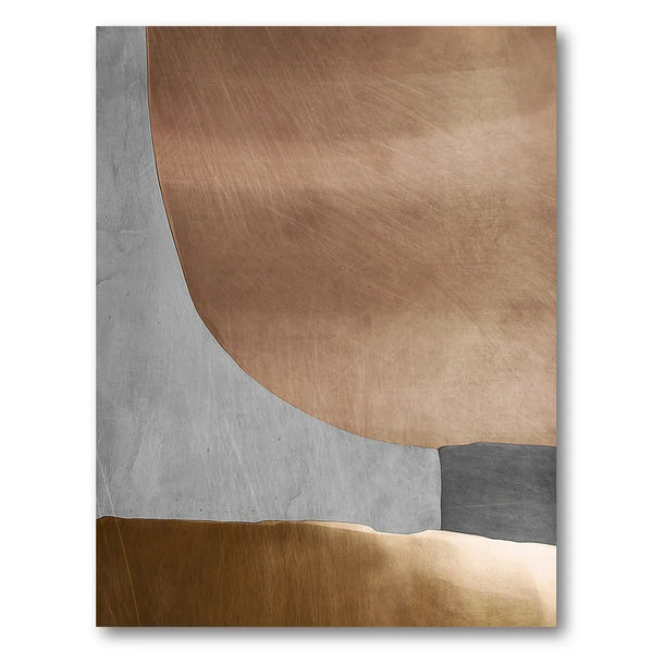 Brushed Copper Forms Art Print