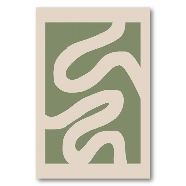 Calm Organic Lines Art Print