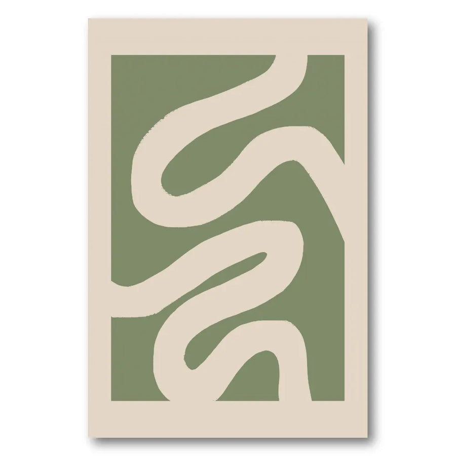 Calm Organic Lines Art Print