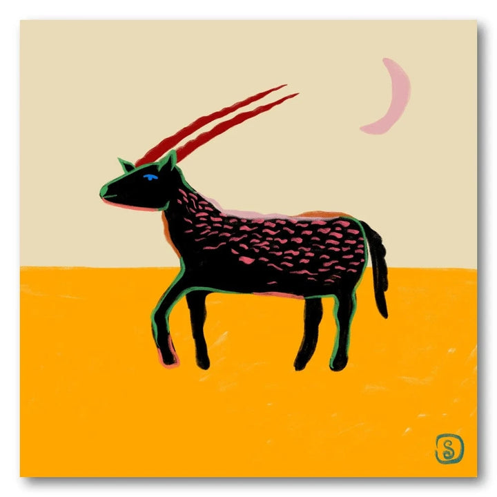 Capricorn Desert Sunset Art Print