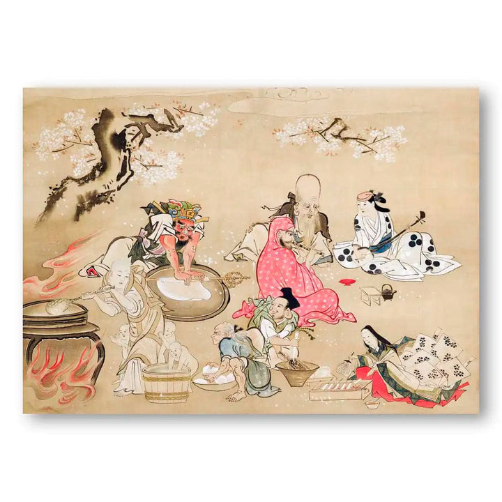Cherry Blossom Banquet Japanese Art Print