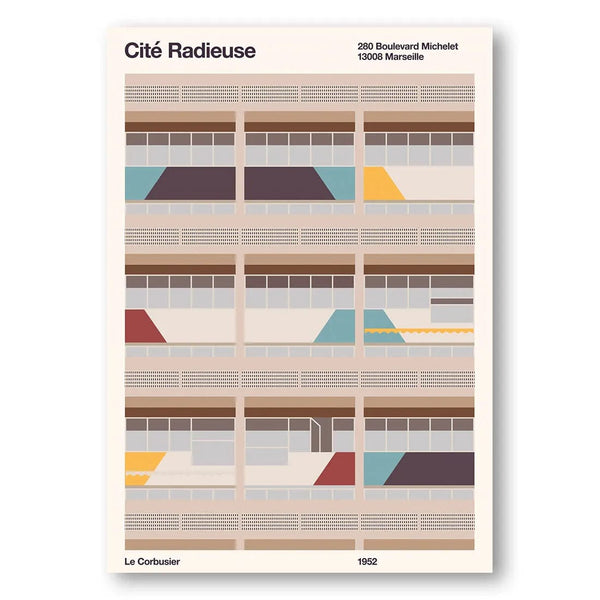 Cité Radieuse Facade Art Print