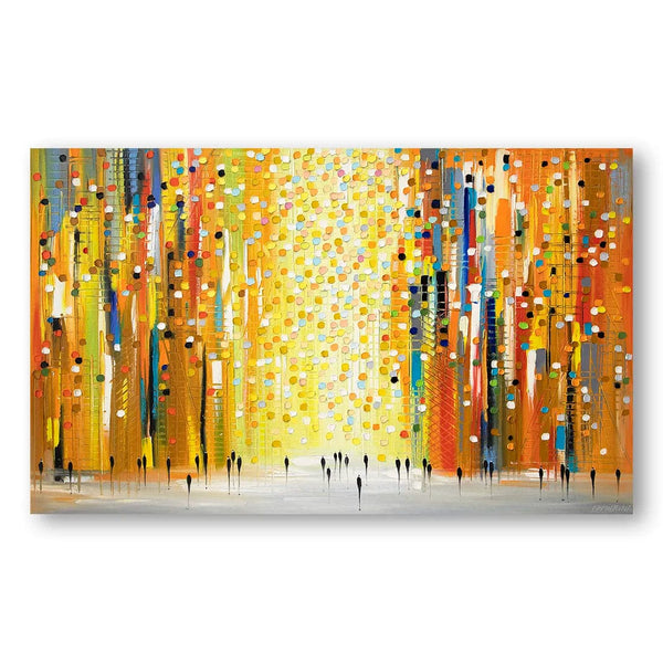 City Lights Abstract Art Print