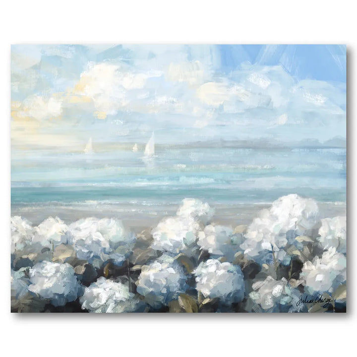 Coastal Hydrangea Serenity Art Print