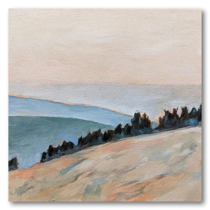 Misty Coastal Landscape Art Print