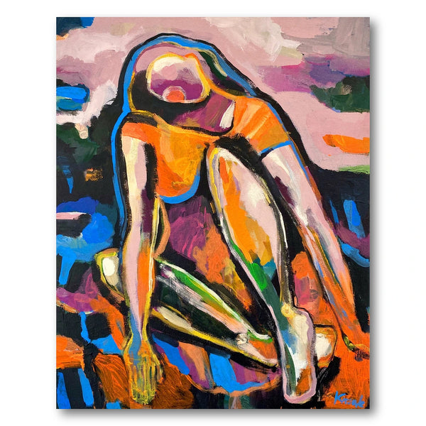 Colorful Abstract Woman Art Print