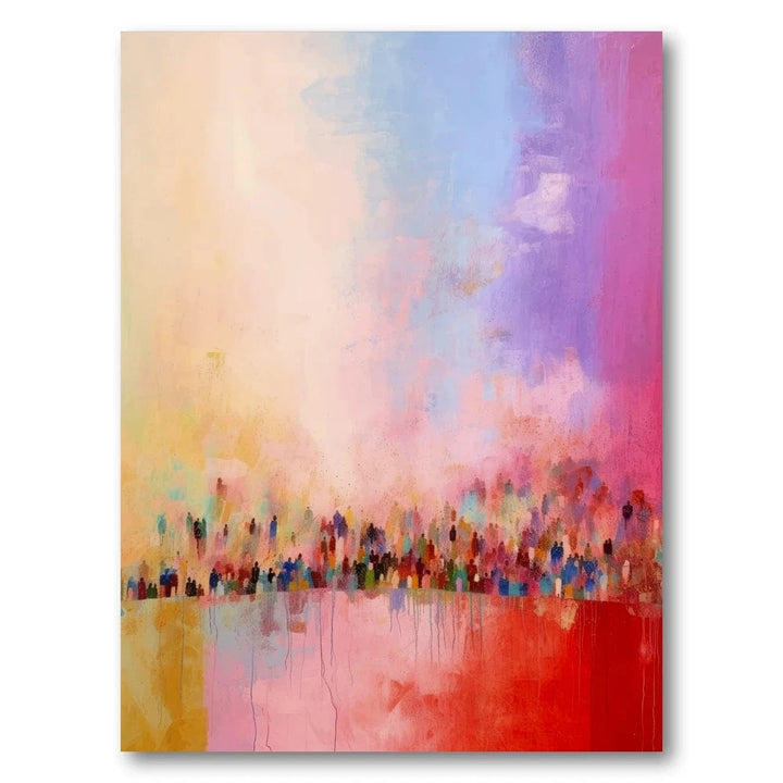 Vibrant Spectrum Abstract Art Print