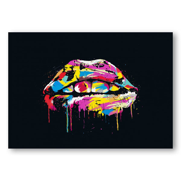 Colorful lips -  Art Print