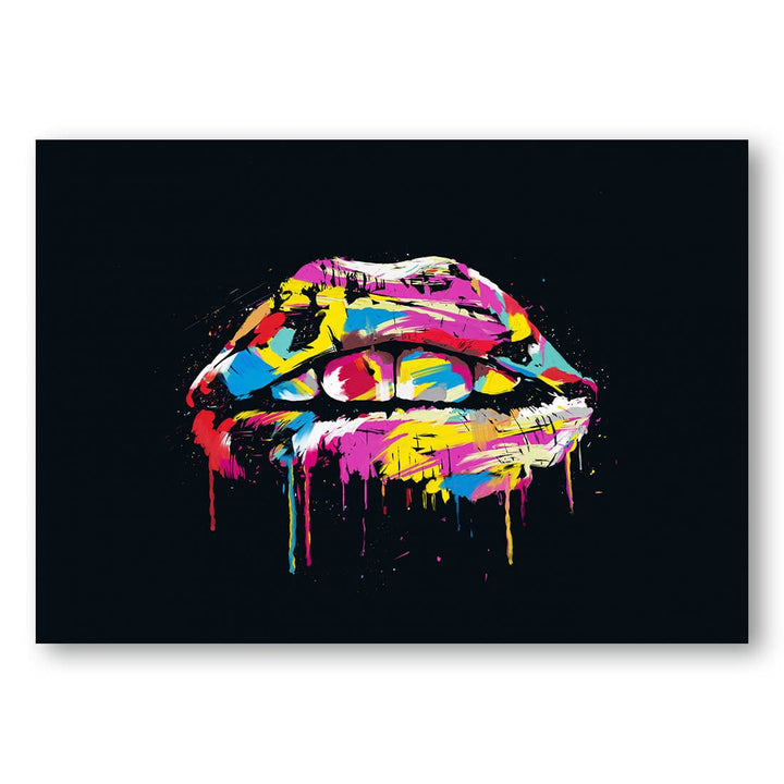 Colorful lips -  Art Print