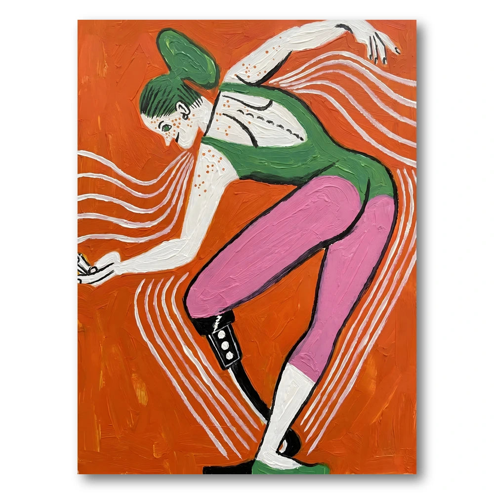 Confident Prosthetic Dancer Art Print