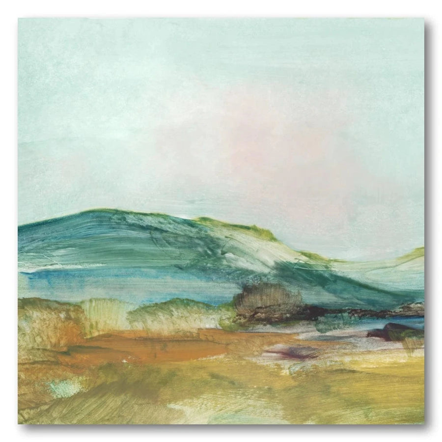 Tranquil Jade Landscape Art Print
