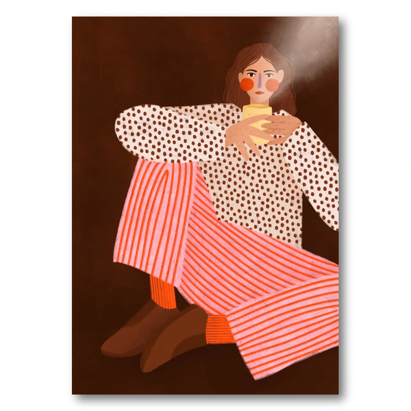 Cozy Coffee Moment Art Print