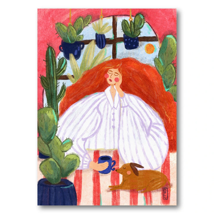 Cozy Morning Relaxation Art Print