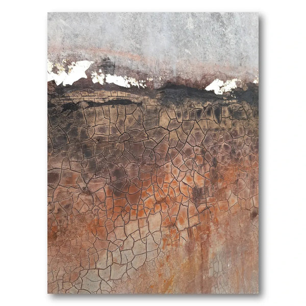 Cracked Earth Texture Art Print