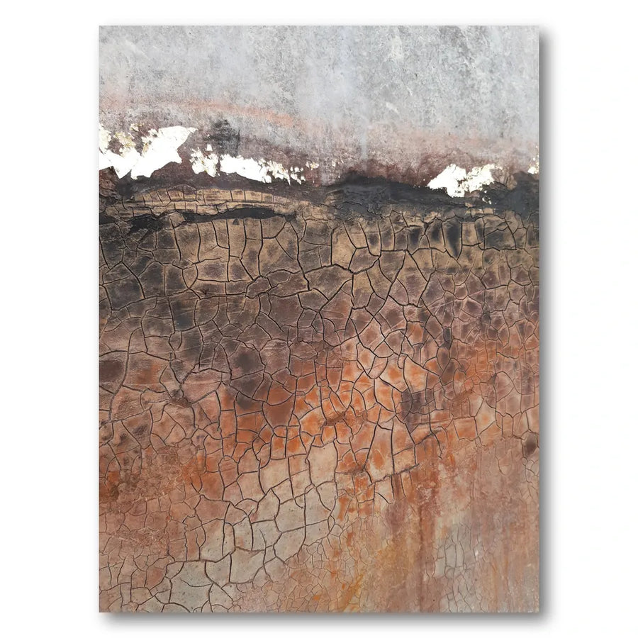 Cracked Earth Texture Art Print
